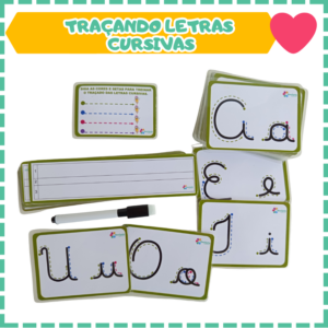 Traçando letras cursivas