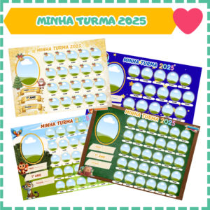 Minha turma 2025 (EDITÁVEL NO CANVA)
