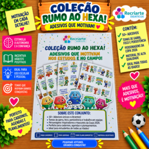 Adesivos Motivacionais Copa 2026