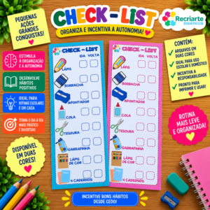 Check-List  Escolar - Versão Menino e Menina